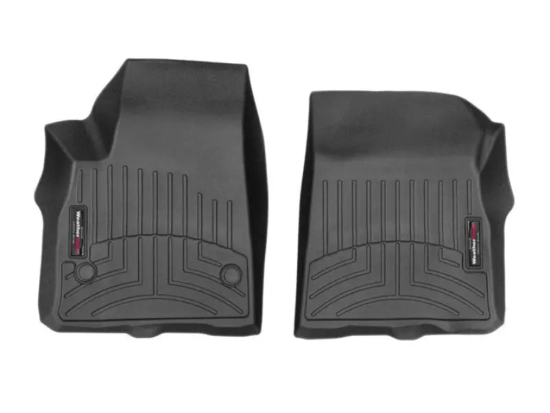 Floor Liner Molded Fit; With Channels And Reservoir To Direct Hold Fluids Applied WeatherTech Logo; Black;