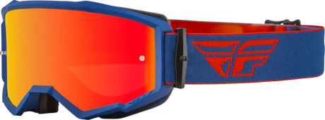 Fly Racing Fly Racing 37-51499 Zone Goggle Red/Navy W/ Red Mirror/Amber Lens