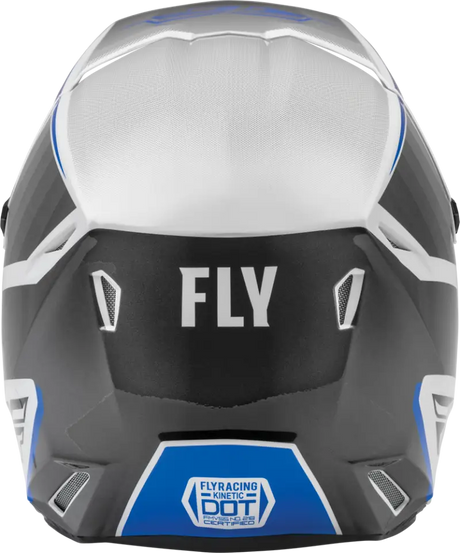 Fly Racing 73-8641 Youth Kinetic Drift Helmet Blue/Charcoal/White - RV and Auto Parts