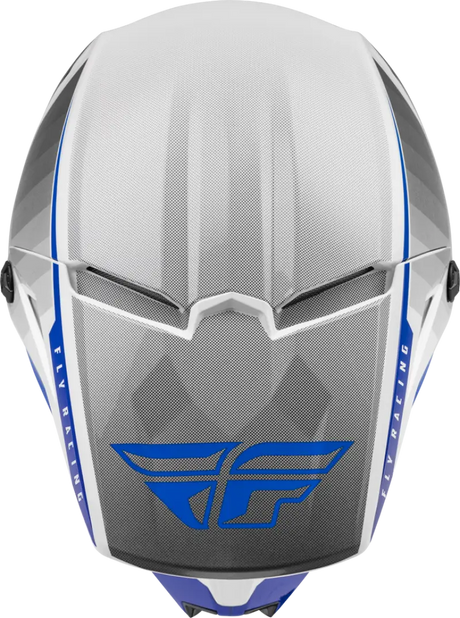 Fly Racing 73-8641 Youth Kinetic Drift Helmet Blue/Charcoal/White - RV and Auto Parts