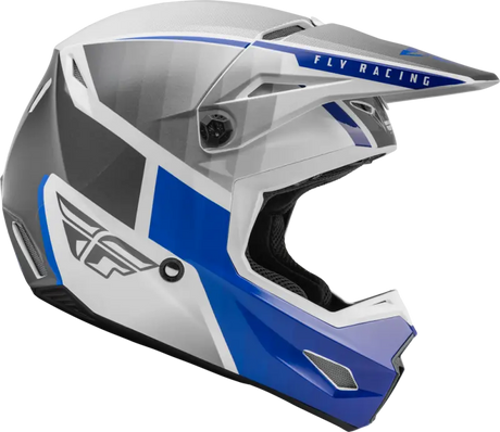 Fly Racing 73-8641 Youth Kinetic Drift Helmet Blue/Charcoal/White - RV and Auto Parts