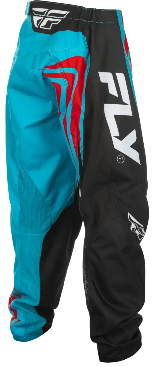 FLY RACING Youth F 16 Pants C378-23122 in Cyan/Black/Red - Size 22 - FLY RACING