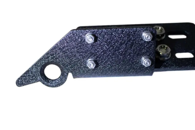 Foot Peg Mounts To Door Hinge; Ribbed Design; Non-Folding; Powder Coated; Black; Steel; Set Of 2 - Truck & Automotive