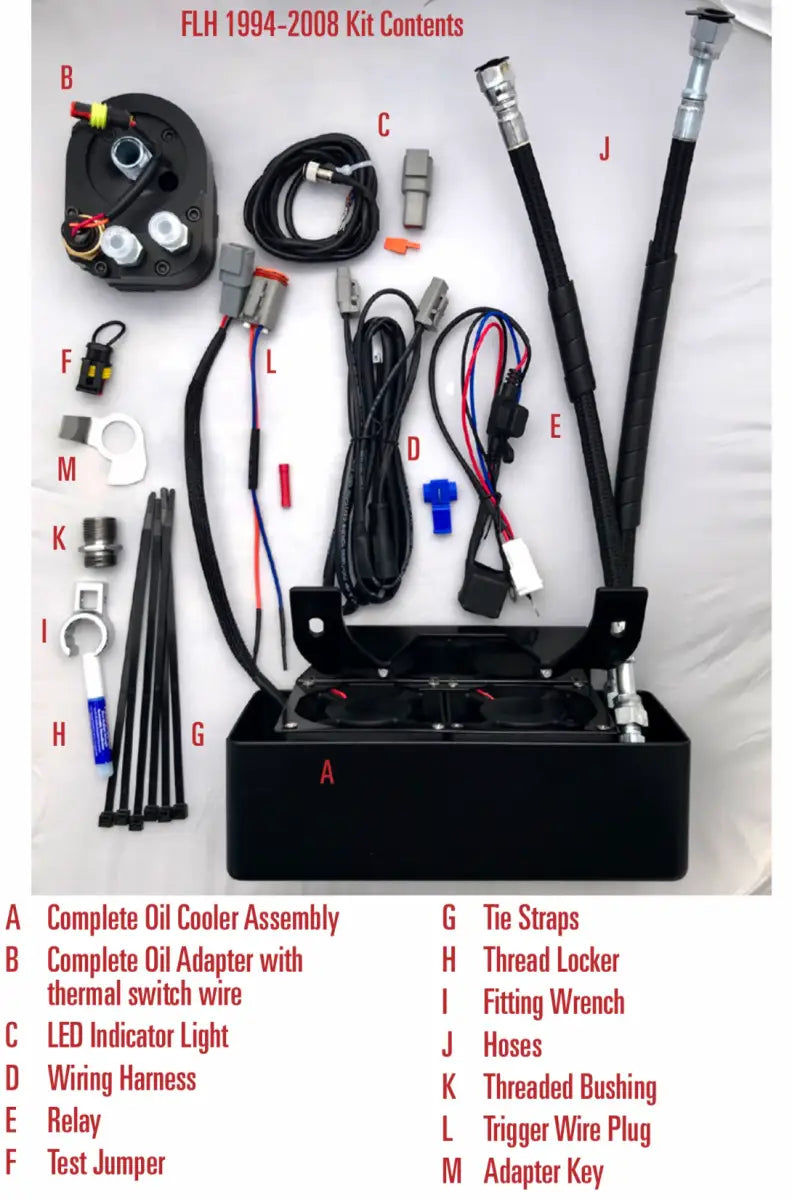 Front Mount Oil Cooler Evo/Tc Tour `94 08 Glos Blk