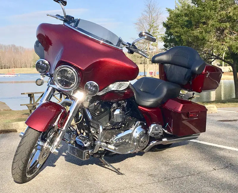 Front Mount Oil Cooler Tc Touring `09 16 Chrome