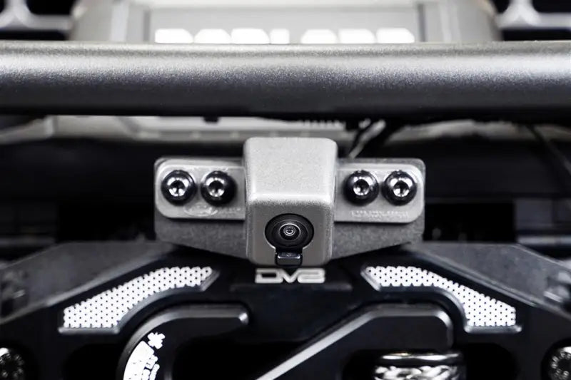 Front View Camera Relocation Bracket Relocates for Full Visibility With DV8 Winch Bumpers; Includes Extended Optical