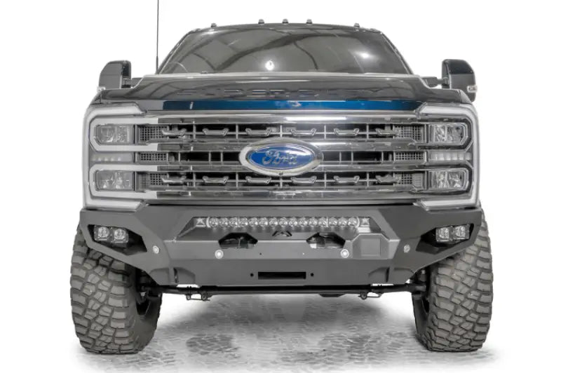 FS23-X5951-1 Fab Fours Matrix Front Bumper on Ford Super Duty Truck with Enhanced Aesthetics and Protection