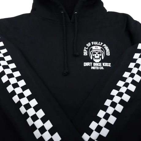 Fully Pinned Youth Hoodie Black Ys - DBK