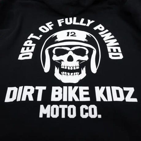 Fully Pinned Youth Hoodie Black Ys - DBK