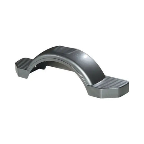 Fulton 12-Inch Plastic Fender, Durable Silver Trailer Accessory, Sleek and Easy to Install.