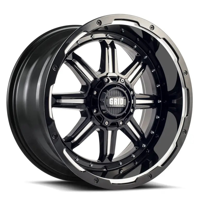 Black and silver GD1020090550M1510 Grid Off-Road wheel for gd1020090550m1510 grid trucks