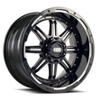 Black and silver GD1020090550M1510 Grid Off-Road wheel for gd1020090550m1510 grid trucks