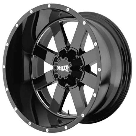 Black Moto Metal wheel on GD1520090880M0024 Grid Wheels for a bold look