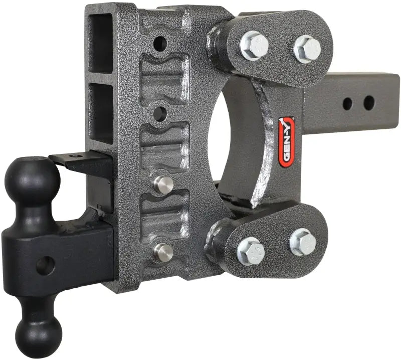 Gen Y The Boss TorsionFlex 3In Shank 6In Drop 21K Hitch w/ GH-061 Dual-Ball GH-062 Pintle Lock - Truck & Automotive