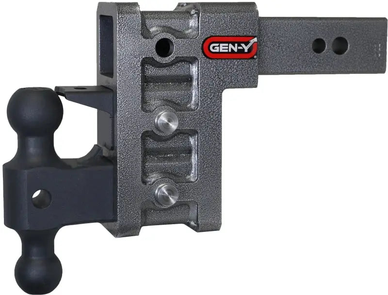 Gen Y Mega Duty 2.5In Shank 6In Drop 3500 lb TW 32K Hitch w/ GH-0161 Dual-Ball w/Pintle Lock - Truck & Automotive