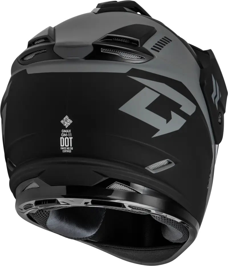 Gm 11s Ronin Snow Helmet W/ Elec Shld Matte Blk/Silver Lg