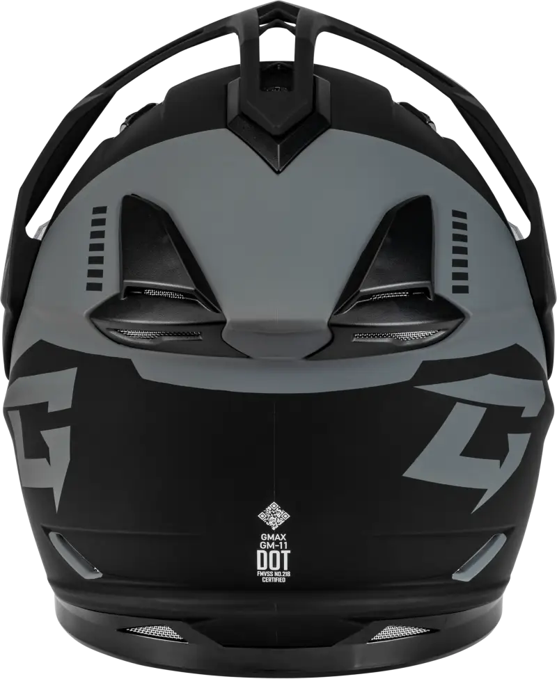 Gm 11s Ronin Snow Helmet W/ Elec Shld Matte Blk/Silver Lg