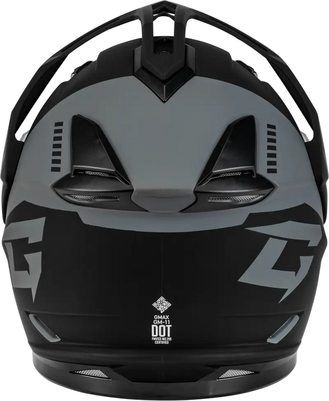 Gm 11s Ronin Snow Helmet W/ Elec Shld Matte Blk/Silver Lg