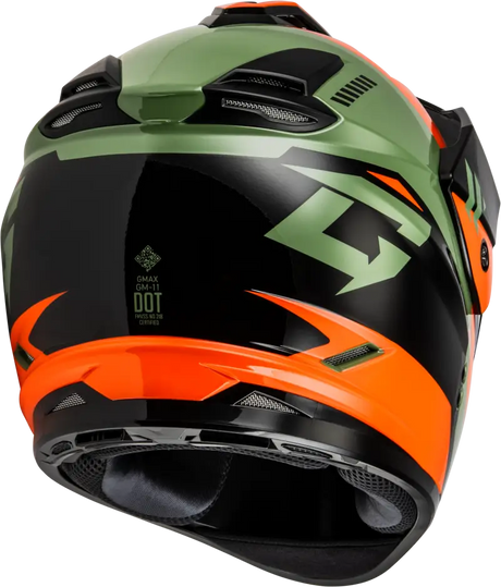 Gm 11s Ronin Snow Helmet W/ Elec Shld Orange/Grey/Black 2x