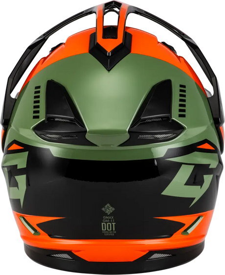 Gm 11s Ronin Snow Helmet W/ Elec Shld Orange/Grey/Black 2x
