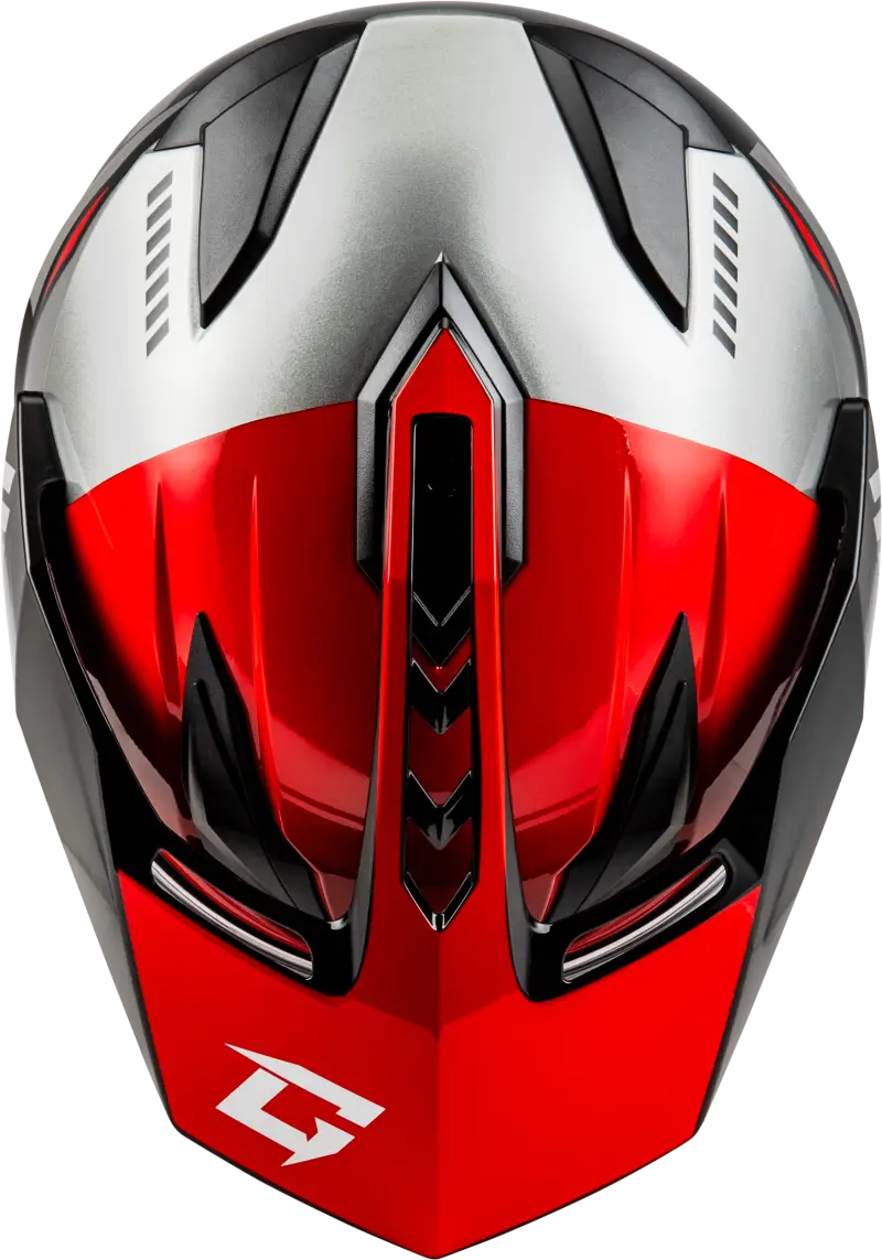 Gm 11s Ronin Snow Helmet W/ Electric Shield Black/Red 2x