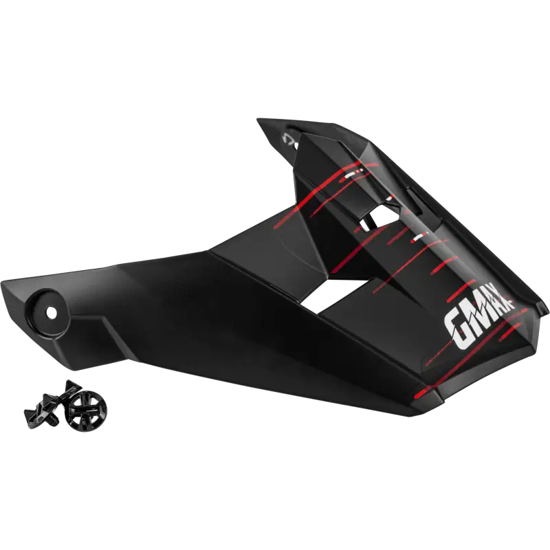 Mx-46 Frequency Off-Road Visor Matte Black/Red Md-3X