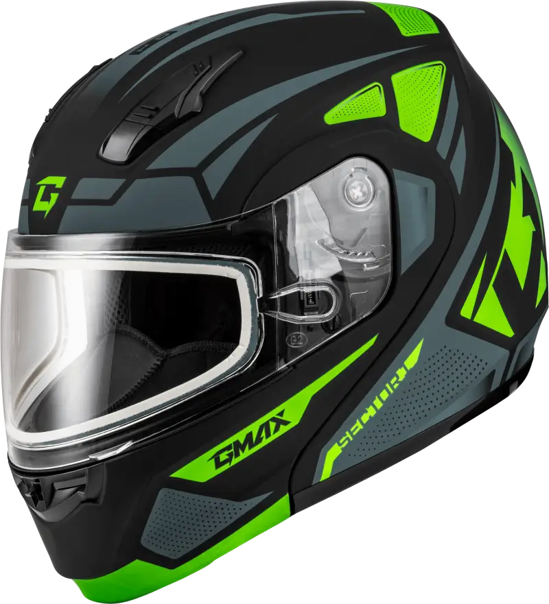 Md-04S Sector Snow Helmet Blk/Green/Wht Md