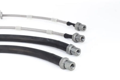 Automotive brake hoses with metal fittings for Chevrolet Camaro SS Brembo calipers
