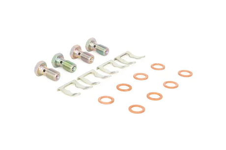 Automotive brake fitting kit with brake lines for Acura CL/TL Type S vehicle’s braking system