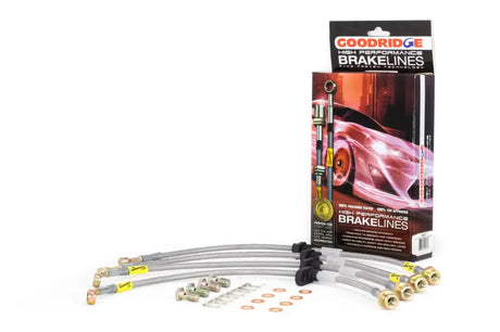 Goodridge high-performance brake lines with fittings for Acura CL/TL Type S vehicle’s braking system