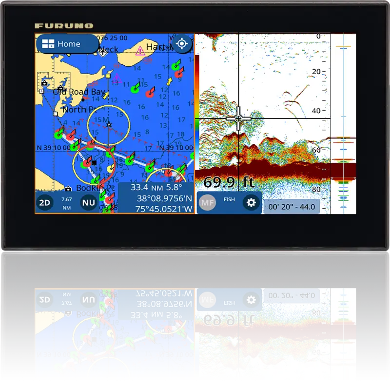 GP1971F Furuno Gp1971F 9’ Plotter/Chirp Sounder - Multi Function Display