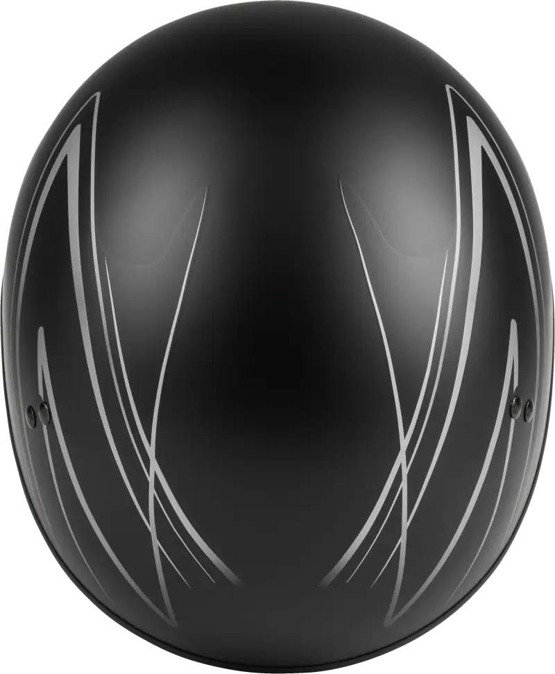 H1651074 Hh 65 Half Helmet Torque Naked Matte Black/Silver Sm - HH-65