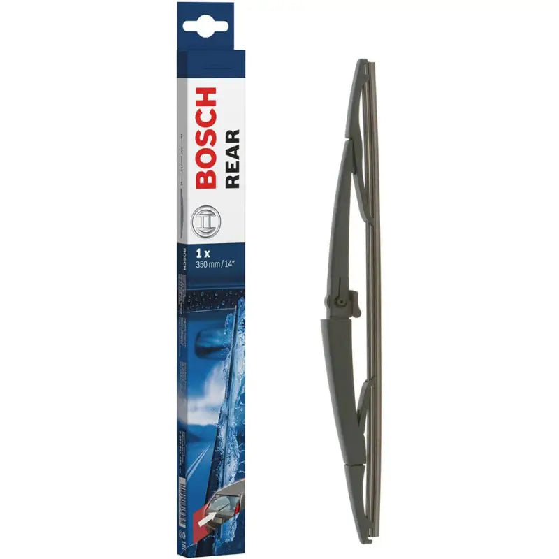 Rear windshield wiper and packaging for Bosch Rear Wiper Blade H251, a top rear wiper blade option