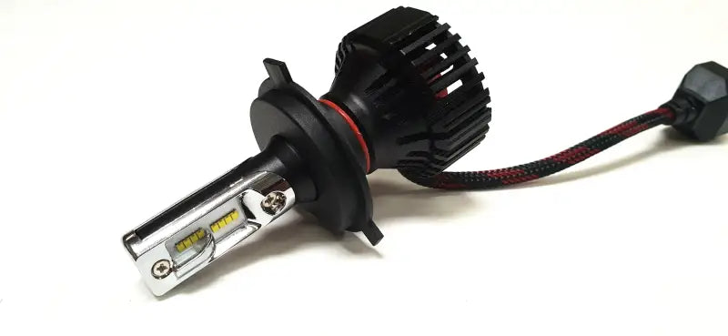 H4F3-B H4 Fan Heatsink Headlight High Performance Tri Led Bulb - Tri-LED