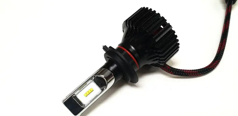 H7F3-B H7 Fan Heatsink Headlight High Performance Tri Led Bulb - Tri-LED