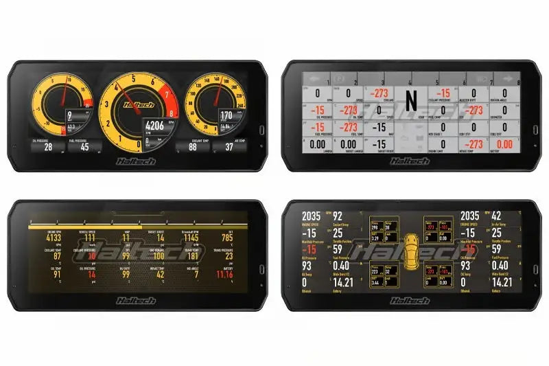 Haltech uC-10 10in Digital Dash Kit w/Cables & Accessories - Gauges Pods