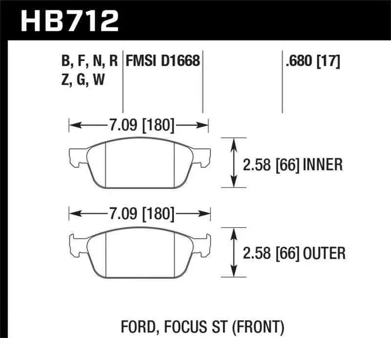Hawk Performance HB712F.680
