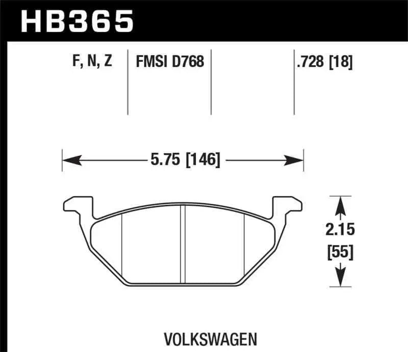 Hawk Performance HB365F.728A