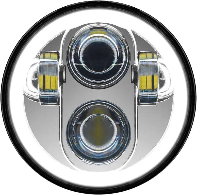 PATHFINDER HD5MCH 5 3/4" Led Headlight With Full Halo Chrome
