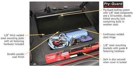 Tuffy 07-18 Jeep Wrangler Jk Cubby Cover W/ Key Lock - Tuffy Products