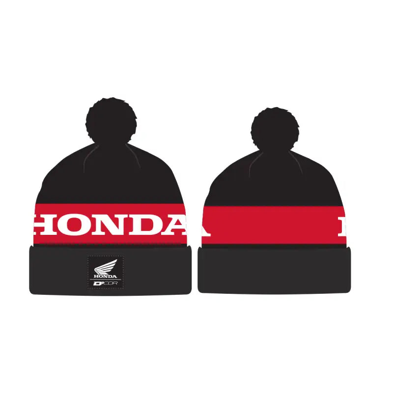 Honda Beanie Stripe Black/Red