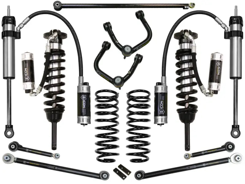 ICON 2010+ Toyota FJ/4Runner 0-3.5in Stage 7 Suspension System with Tubular UCA, durable Delta Joint, compatible with 2010-UP 4Runner and 2010-2014 FJ Cruiser.