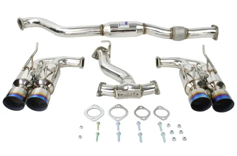 Invidia 08-14 Subaru WRX Hatchback Gemini Single Layer Titanium Tip Cat-back Exhaust - Truck & Automotive