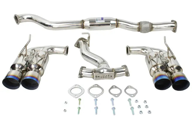 Invidia 08-14 Subaru WRX Hatchback Gemini Single Layer Titanium Tip Cat-back Exhaust - Truck & Automotive