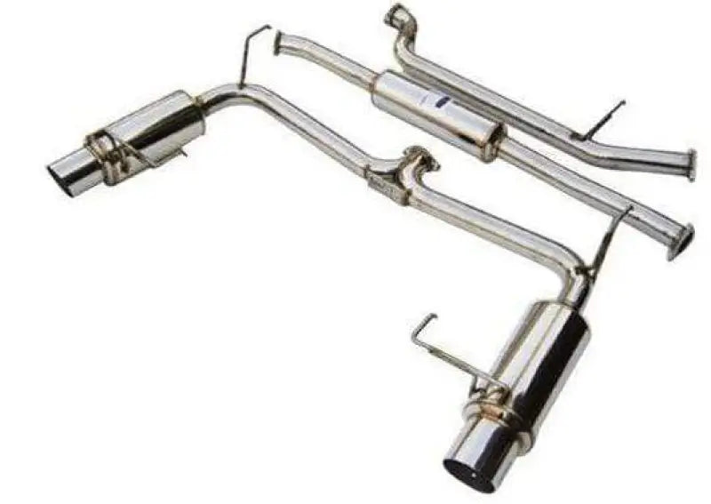 Shiny stainless steel Honda Accord 2dr exhaust with 101mm tip for improved performance