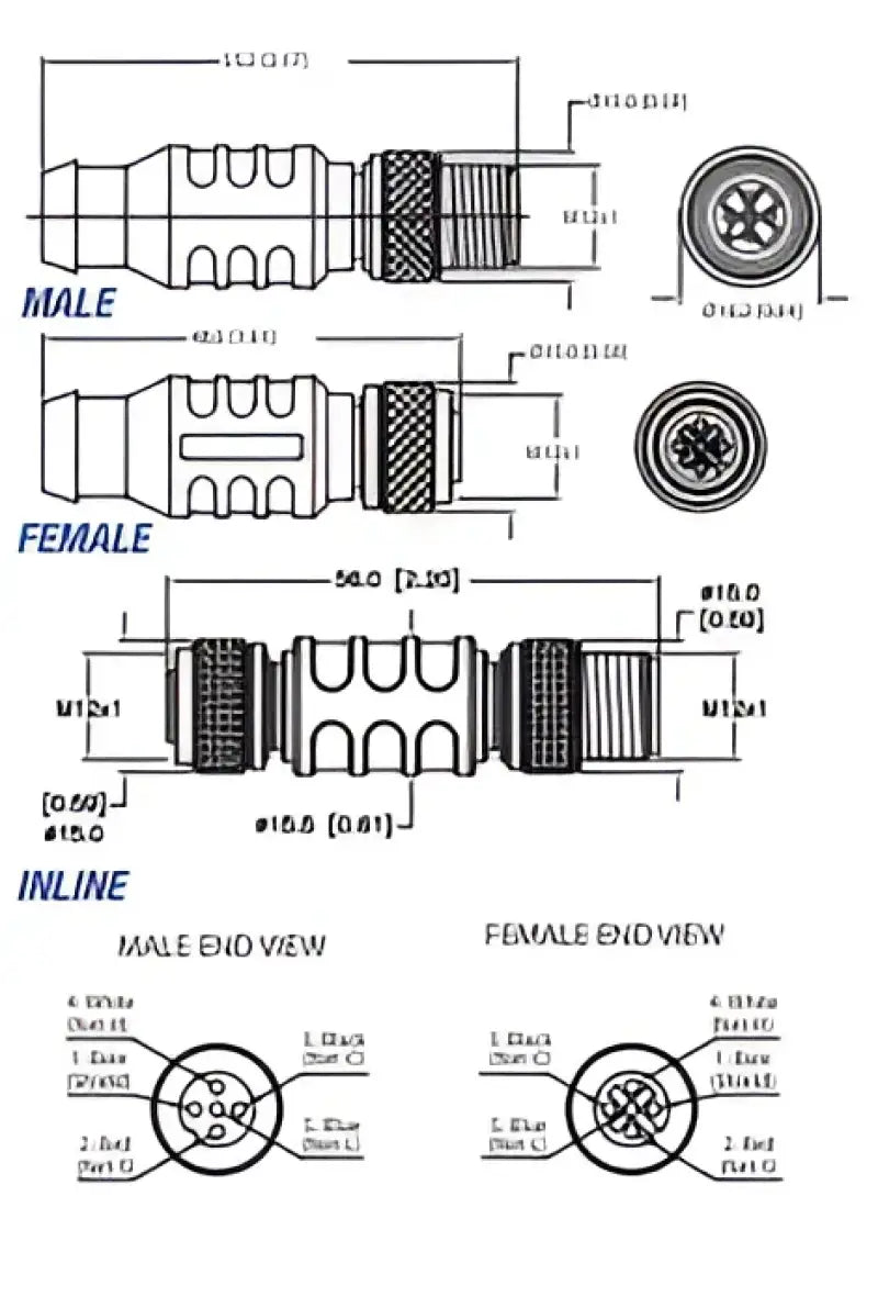 IT-CM-CF Maretron Termination Resistor Micro In-Line - Marine Network Cable Terminator