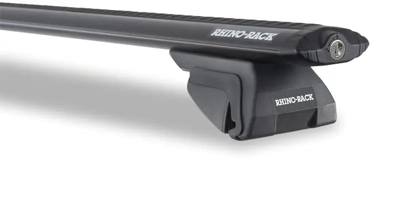 Black roof rack on JA2263 Rhino Rack HD Trkmnt Silver 2 Bar Roofrck for cars