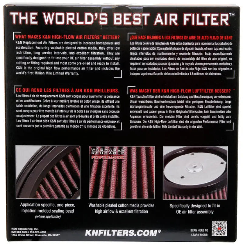 K&N 02-09 Harley Davidson VRSCA V-Rod Replacement Air Filter - Truck & Automotive