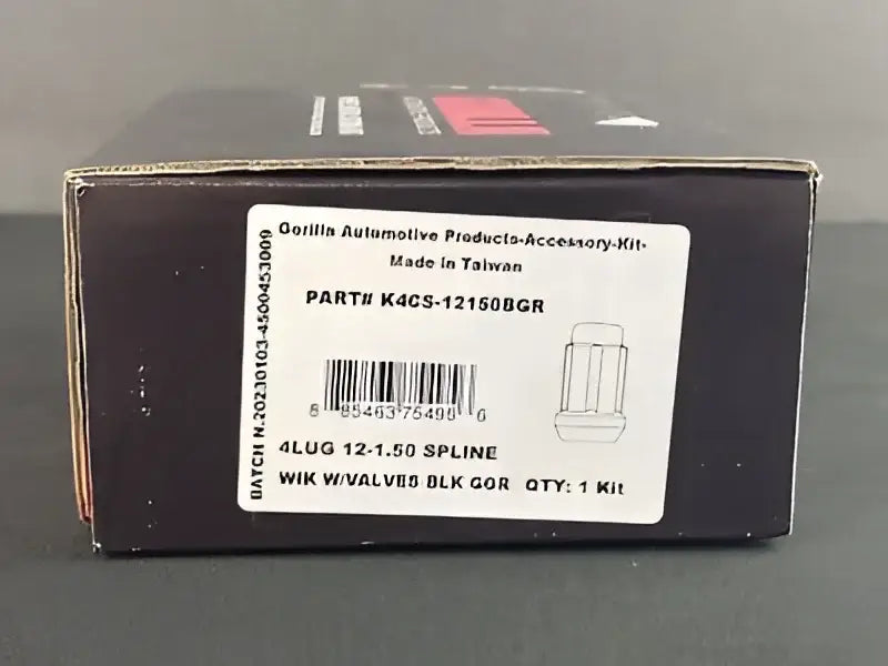 K4CS-12150BGR Gorilla 4Lug 12-1.50 Spline Wik W/Valves Bl - Wheel Installation Kit