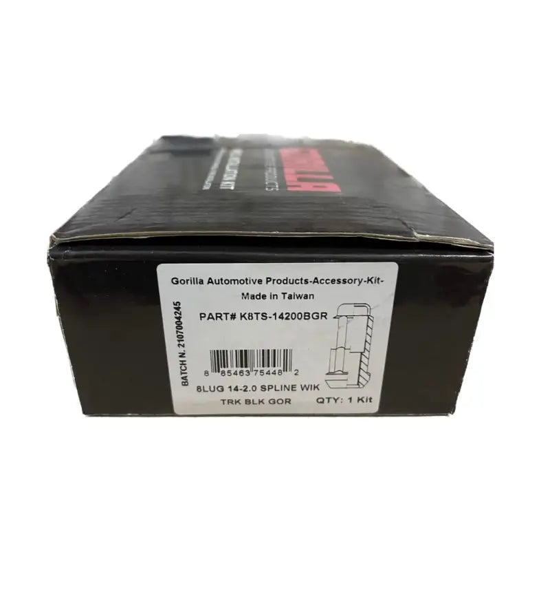 K8TS-14200BGR Gorilla 8Lug 14-2.0 Splne Wik Trk Blk Gor - Wheel Installation Kit